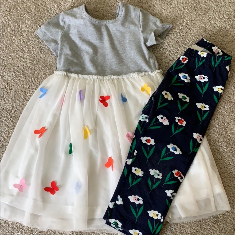 Hanna Anderson dress and crop pants